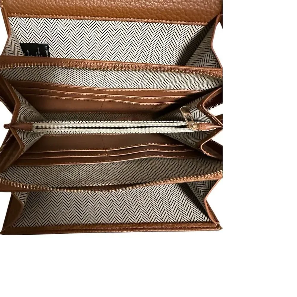 Urban Expressions Katrina Women's Brown Crossbody Bag Adjustable Strap - Picture 4 of 6